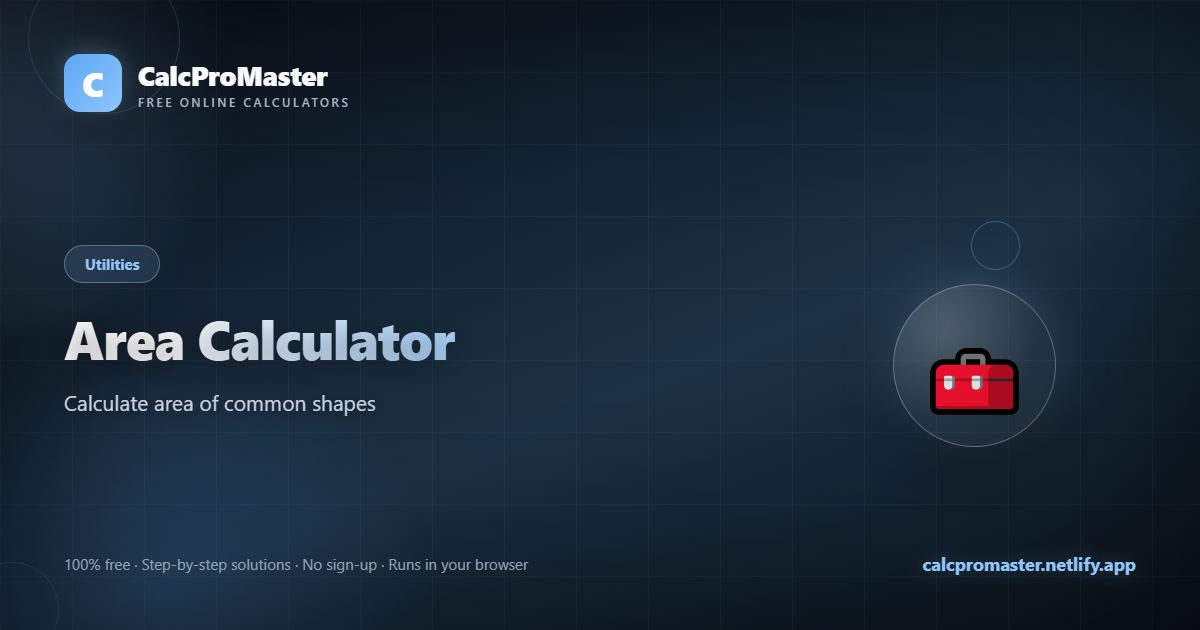 Area Calculator calculator — free online tool