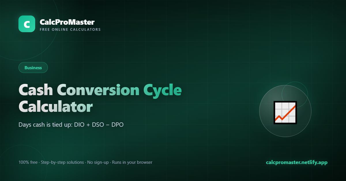 Cash Conversion Cycle Calculator calculator — free online tool