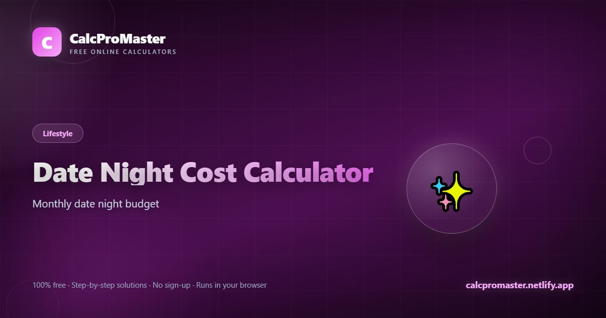 Date Night Cost Calculator calculator — free online tool