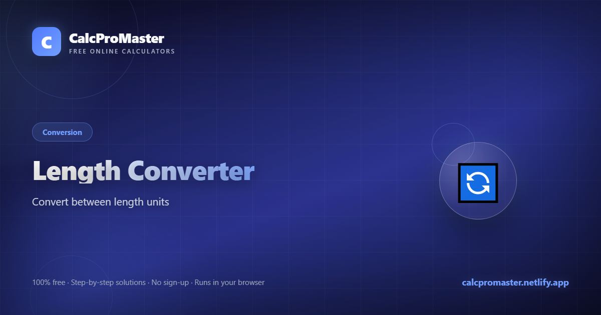 Length Converter calculator — free online tool