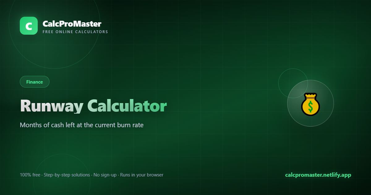 Runway Calculator calculator — free online tool